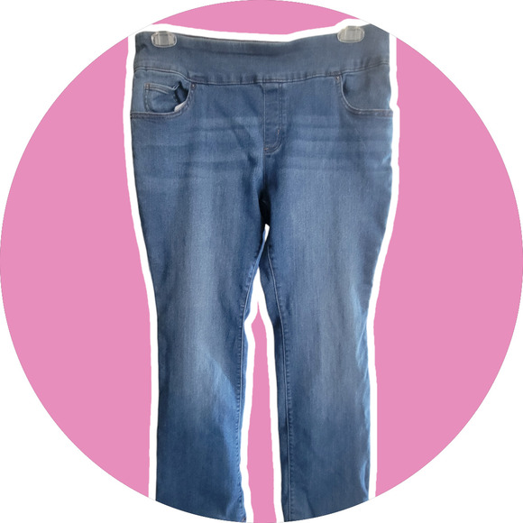 The Frontier Women Jeans Jeggings Size Large Embroidery on Pockets 5 Pockets - Picture 6 of 13